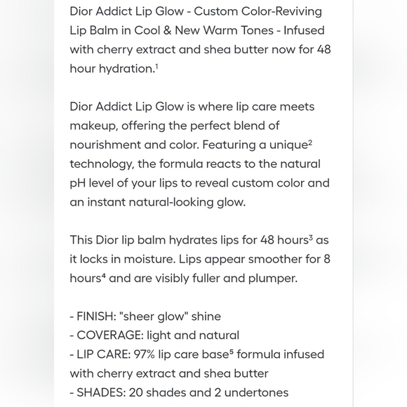 Christian Dior Dior Addict Lip Glow Balm in 001 Pink (Cool Undertone) NWOT - Picture 8 of 8